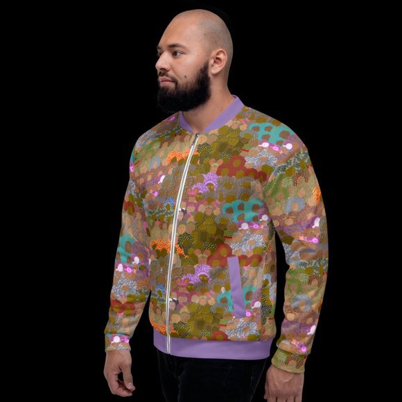 Afrotagious Da Bomber Jacket - African Violet - Picture 5 of 5
